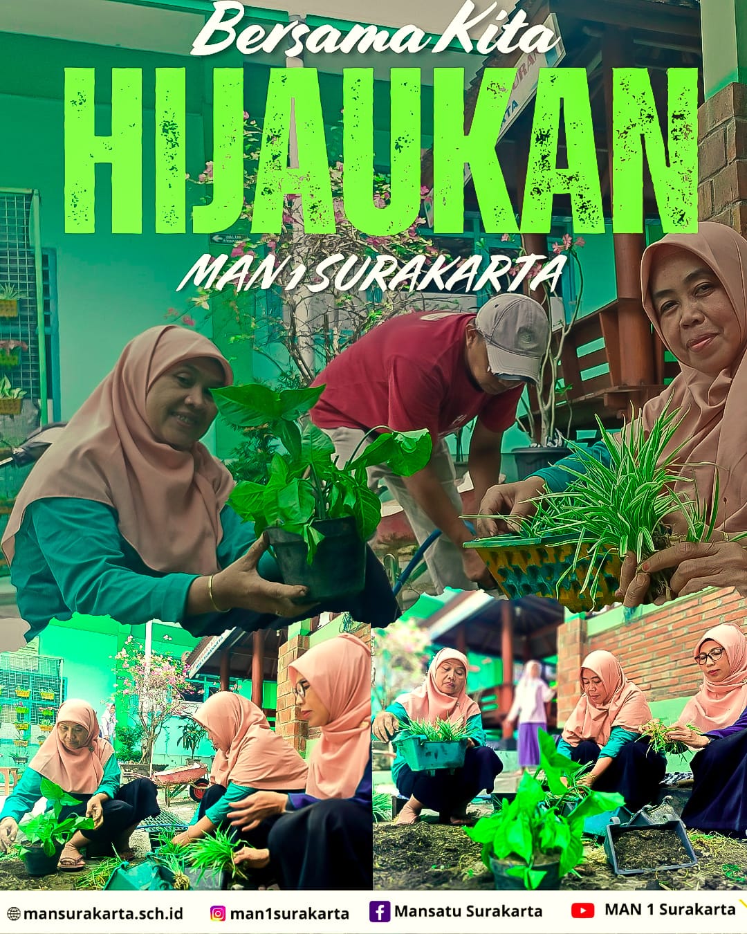 MAN 1 Surakarta Gelar Kegiatan Penghijauan dalam Rangka Program Adiwiyata