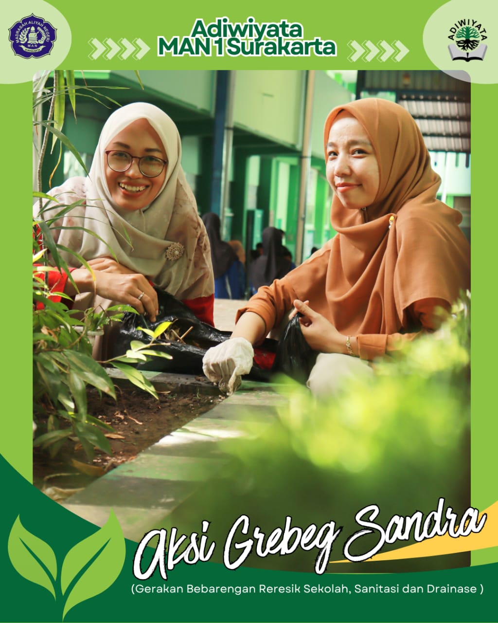 MAN 1 Surakarta Laksanakan Gerakan Kebersihan Madrasah