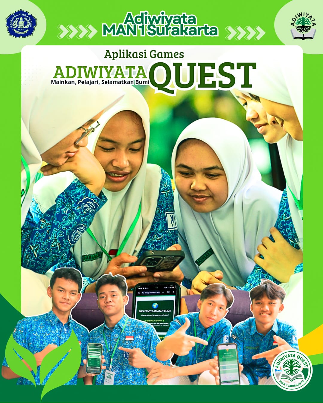 Adiwiyata Quest. Game Edukatif, Selamatkan Bumi yang Seru dan Interaktif