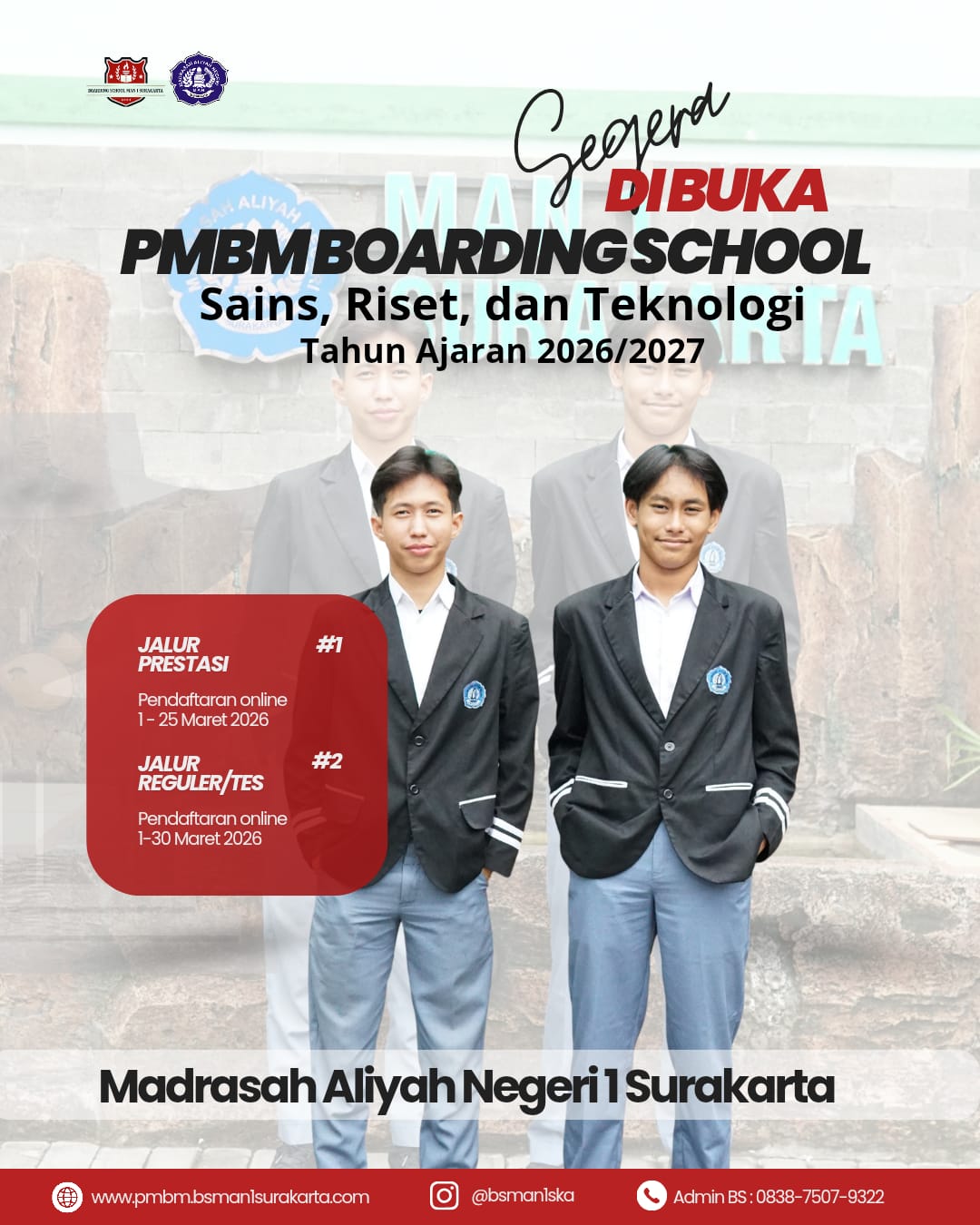 PMBM Boarding School MAN 1 Surakarta 2026/2027