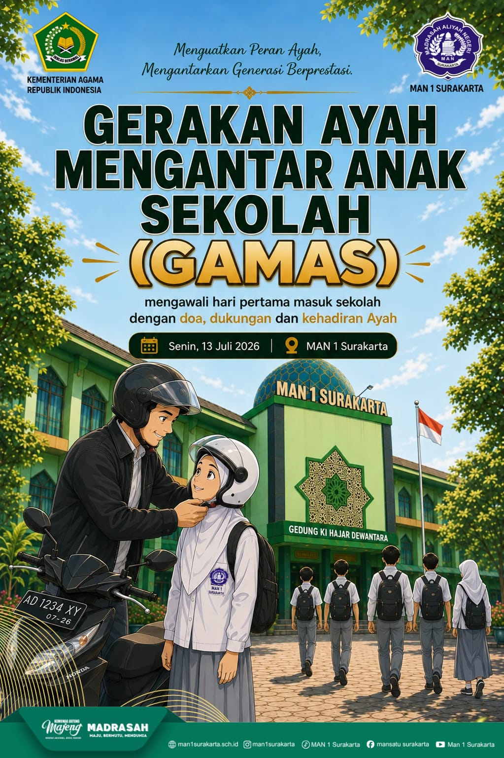 Soroti Gerakan GAMAS, MAN 1 Surakarta Ajak Ayah Lebih Terlibat dalam Pendidikan Anak