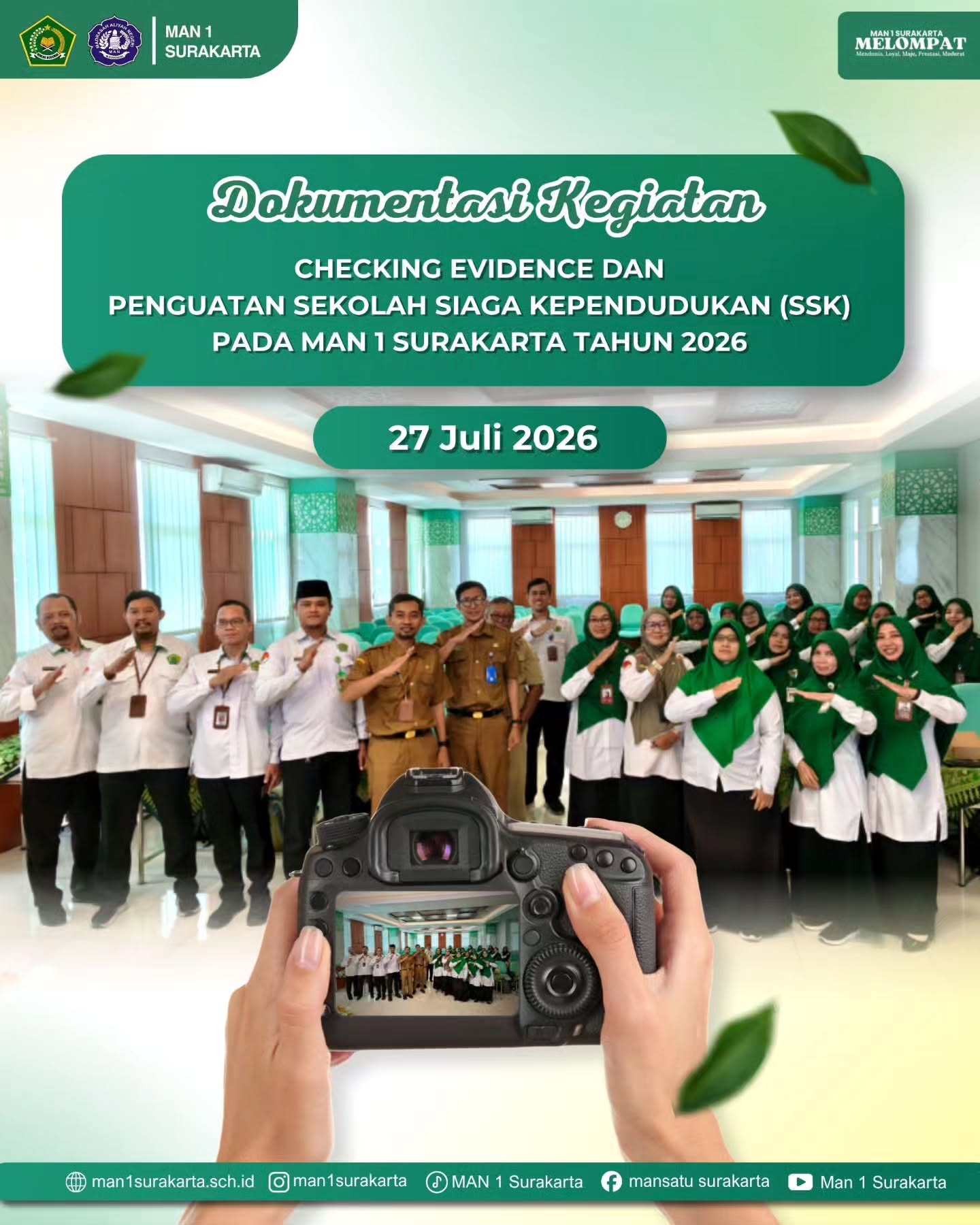 Perkuat Program SSK, MAN 1 Surakarta Gelar Checking Evidence dan Penguatan Sekolah Siaga Kependudukan 2026