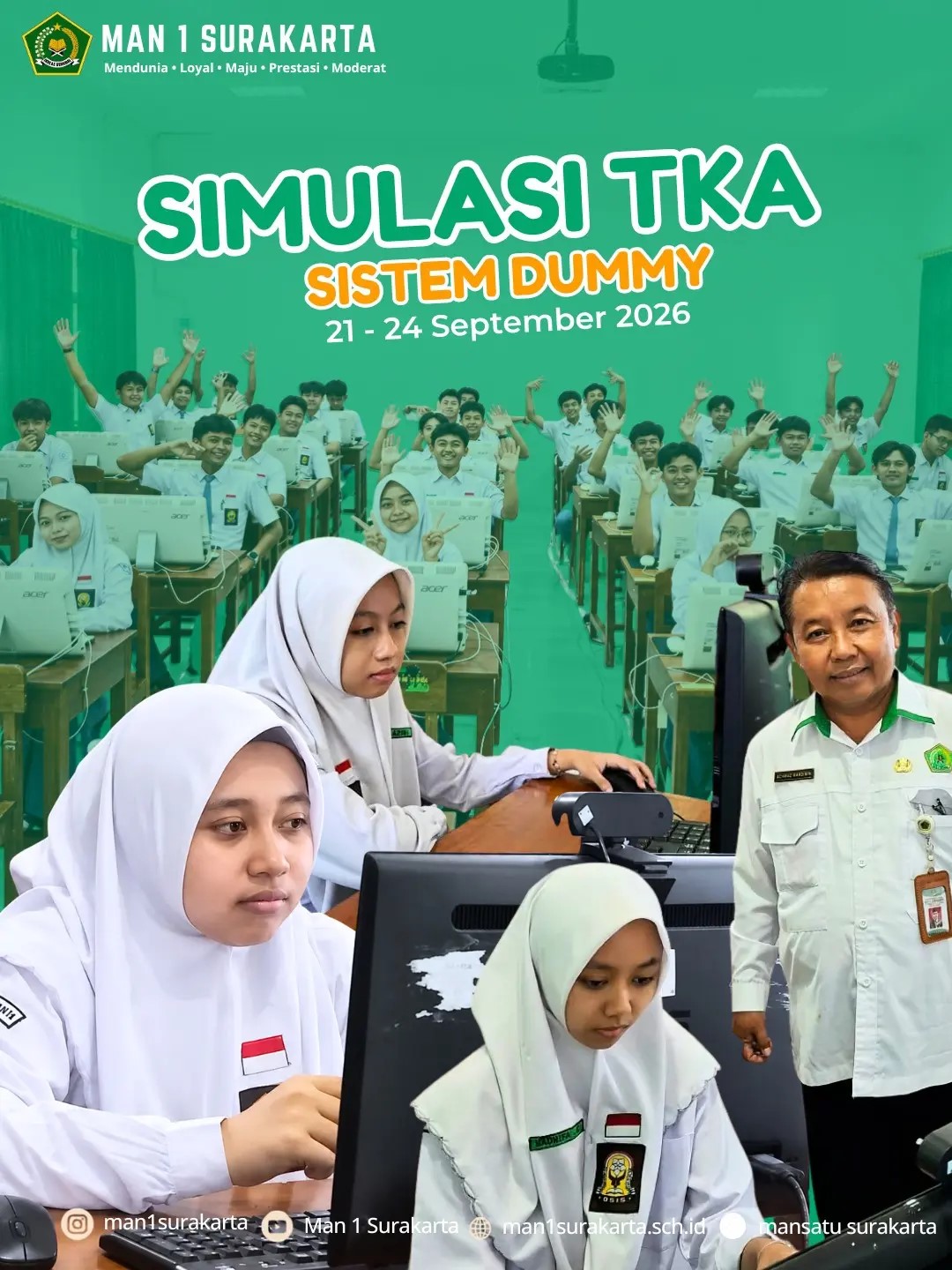 Matangkan Kesiapan Siswa, MAN 1 Surakarta Gelar Simulasi TKA 2026