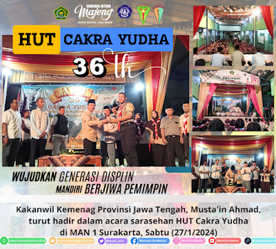HUT Cakra Yudha Bersama Kakanwil Kemenag Jateng