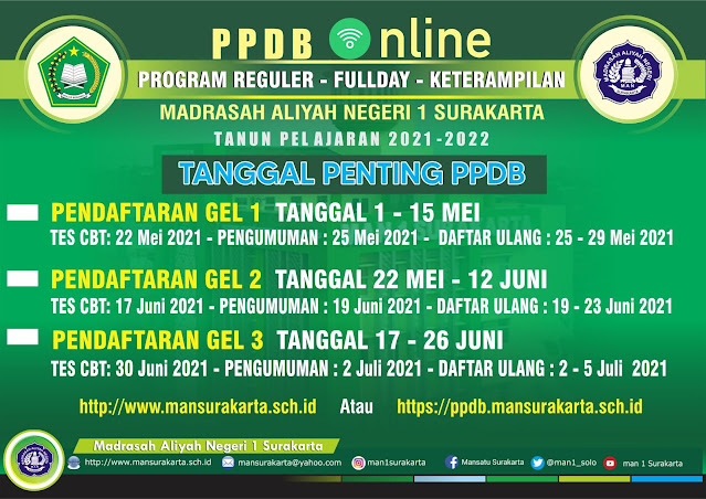 INFO PPDB Program : REGULER - FULLDAY - KETERAMPILAN