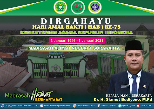SELAMAT DAN SUKSES HAB KEMENAG RI KE 75