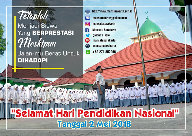 SELAMAT HARI PENDIDIKAN NASIONAL 2 MEI 2018