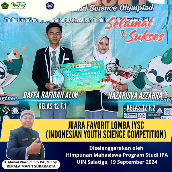 Siswa MAN 1 Surakarta Berjaya di IYSIC